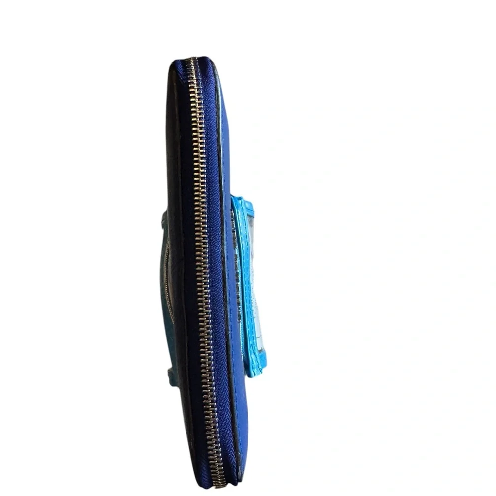 Michael Kors Blue Leather Wallet